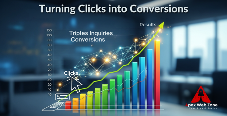 A marketing professional analyzing PPC performance graphs to improve ad conversions.