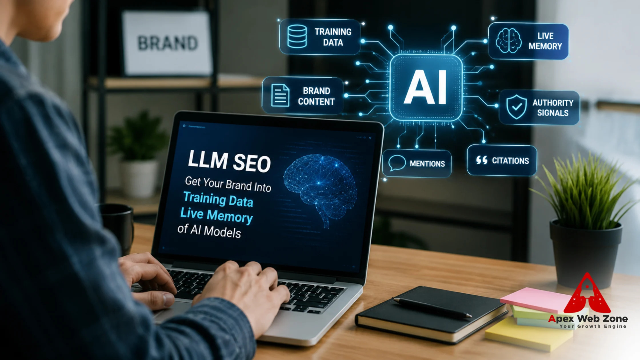 LLM SEO strategy to get your brand into AI training data and live memory of AI models